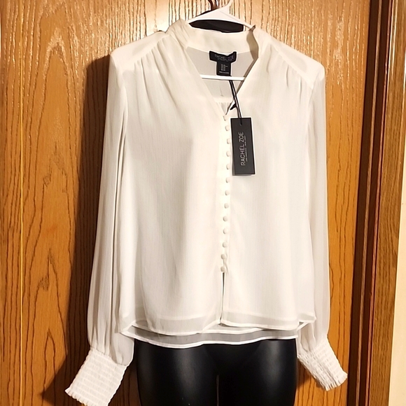 Rachel Zoe White Blouse - Picture 1 of 2